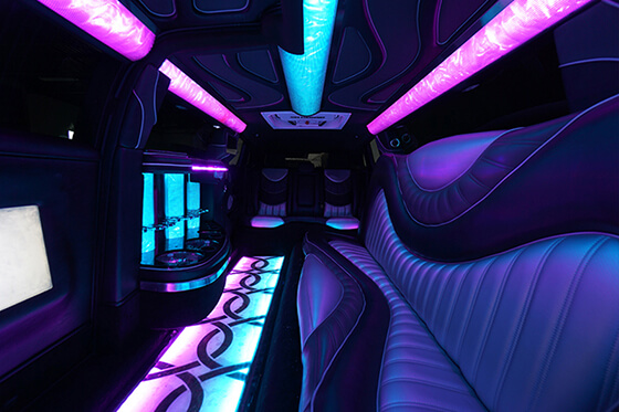 Range Rover with disco floor